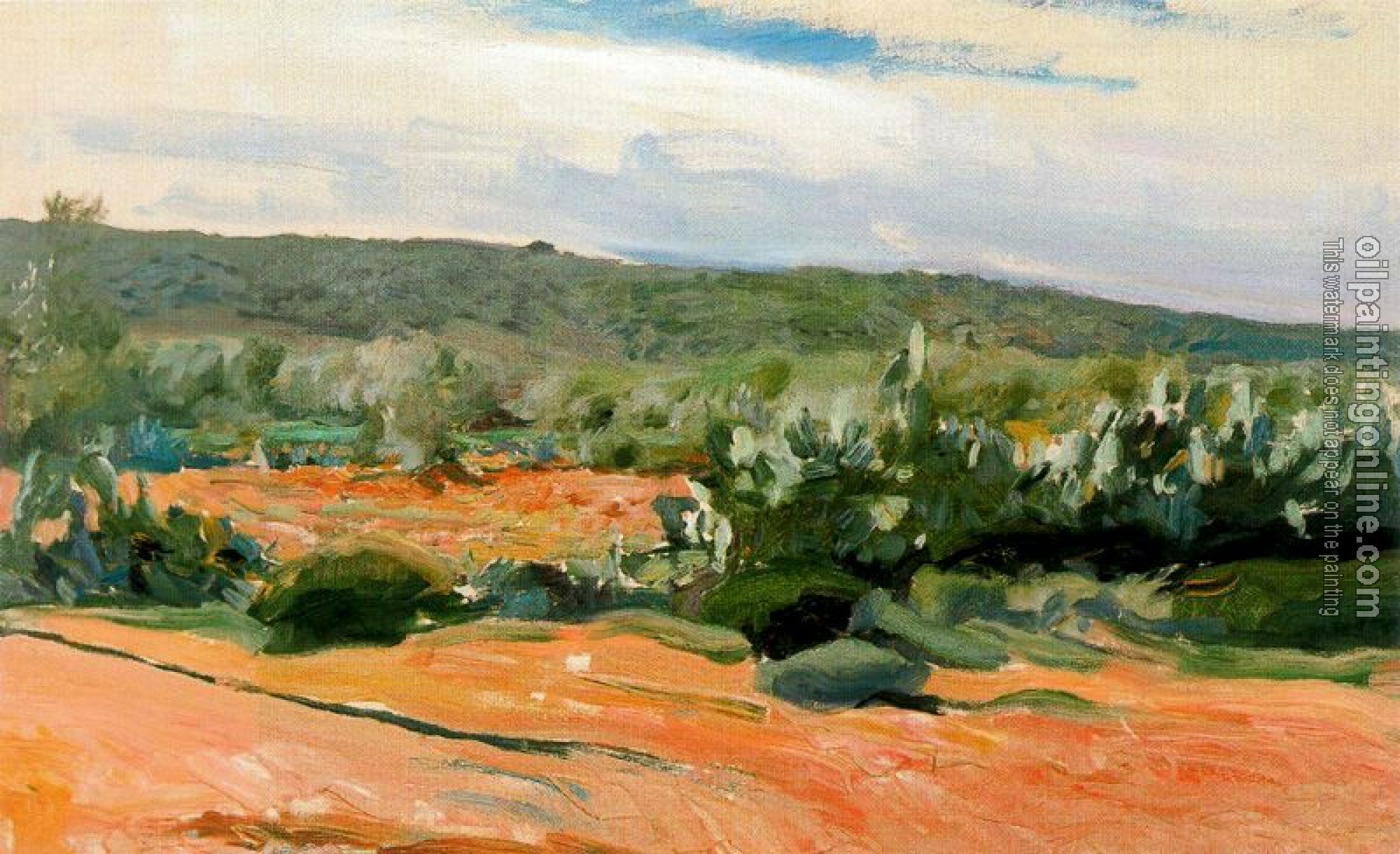 Joaquin Sorolla y Bastida - Chumberas study